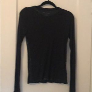 Zadig & Voltaire black sheer shirt